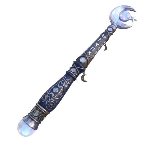 Hazel and Moonglass wand