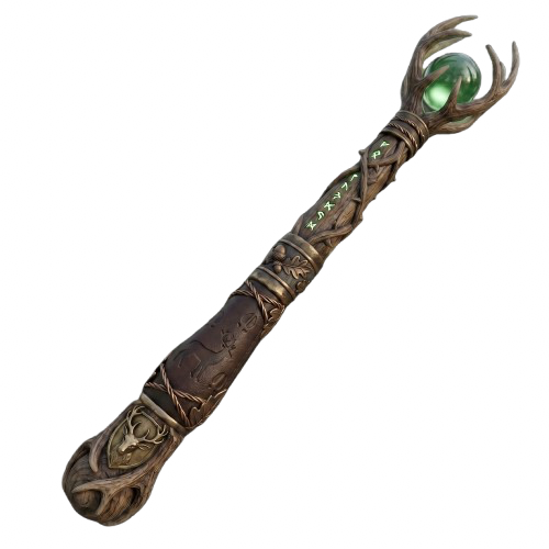Oak and Stormheart wand